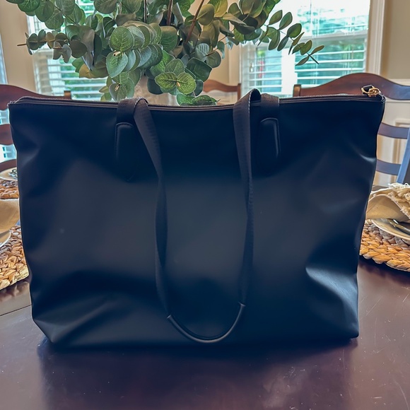 Kate Spade Nylon Tote, Silver Hardware - Black - Lightly Worn - Picture 4 of 7